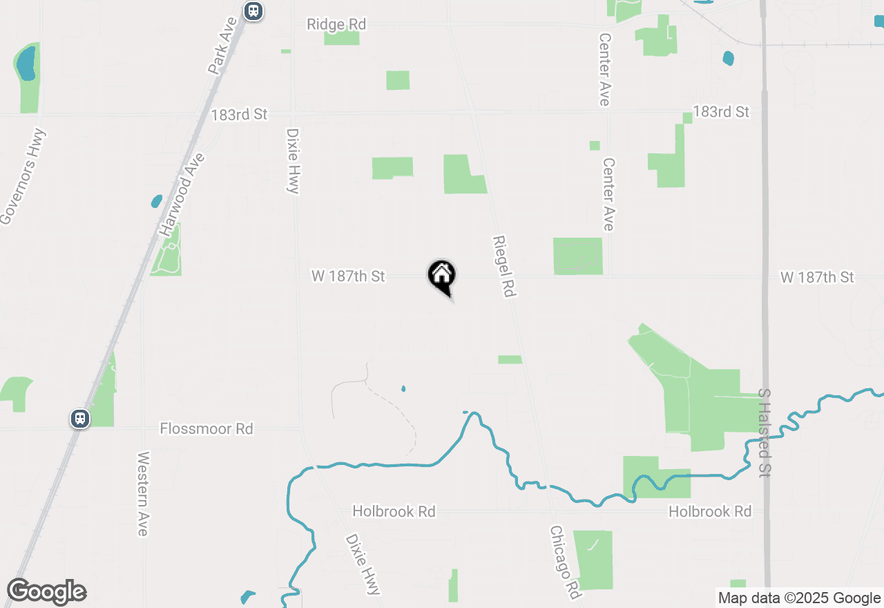 Map of 1620 Terrace Road, Homewood, IL 60430