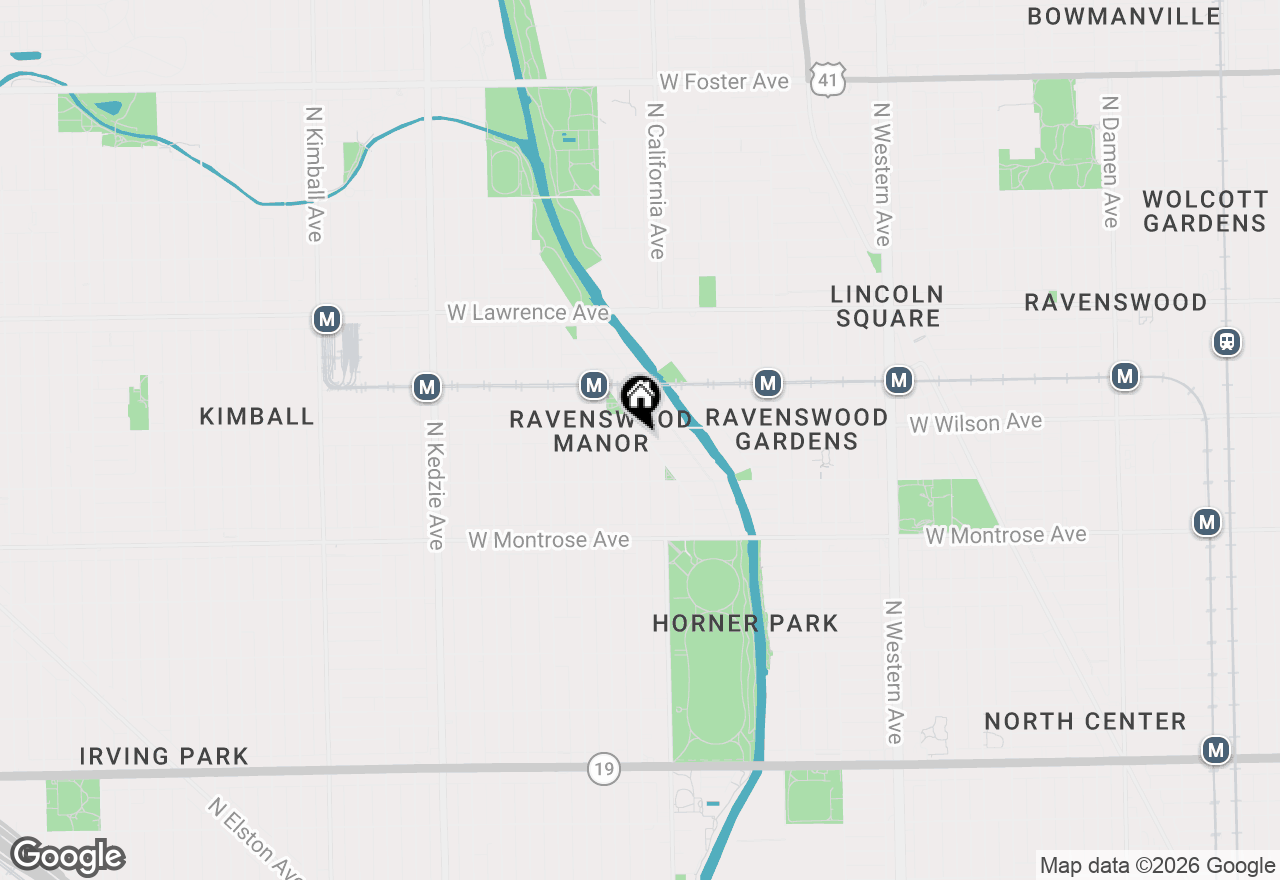 Map of 4545 N Mozart Street, Chicago, IL 60625