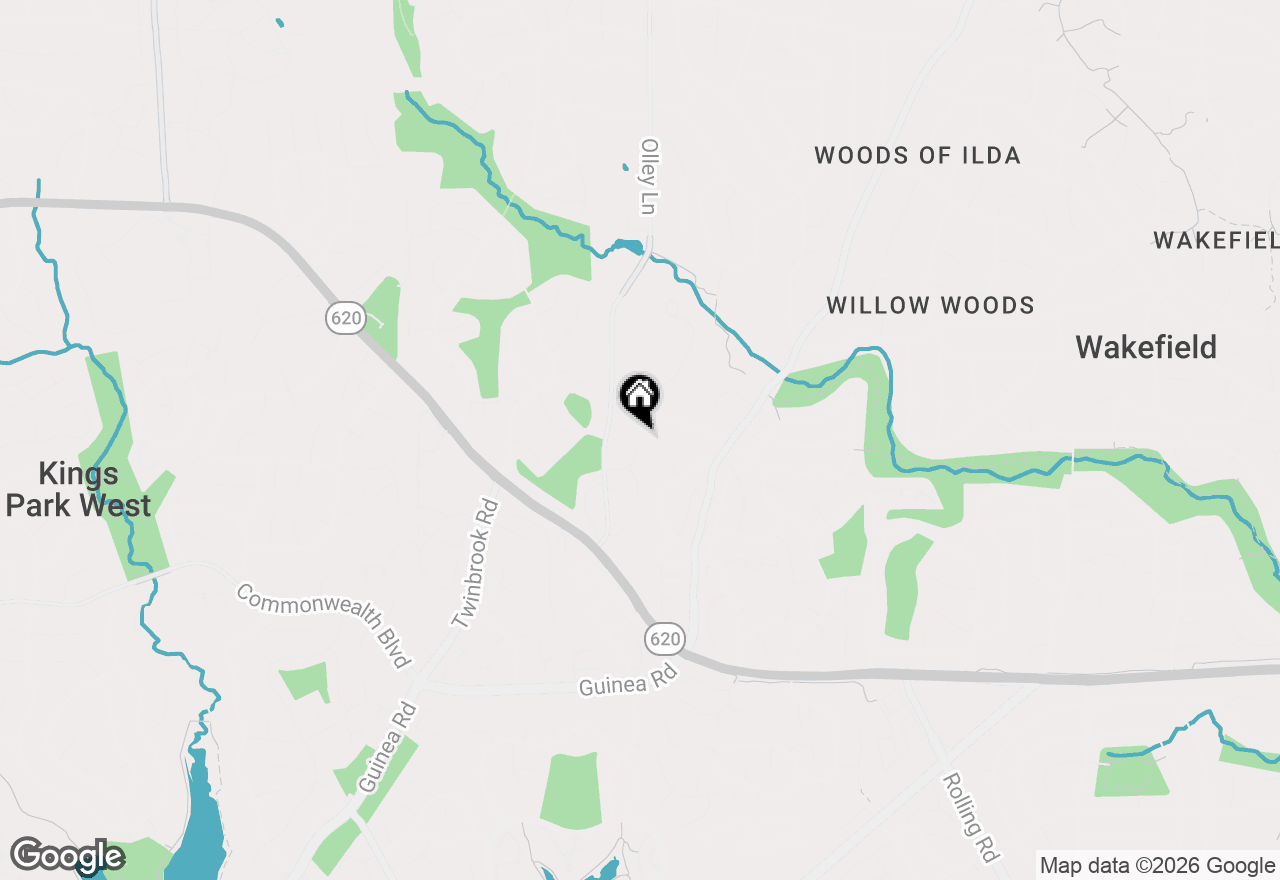 Map of 9321 Hobart Court, Fairfax, VA 22032