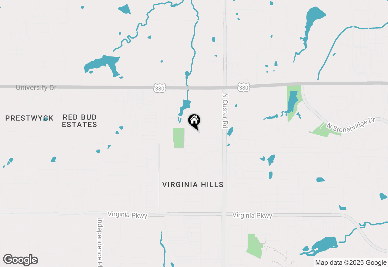 Map of 9301 Leesburg Court, Mckinney, TX 75071