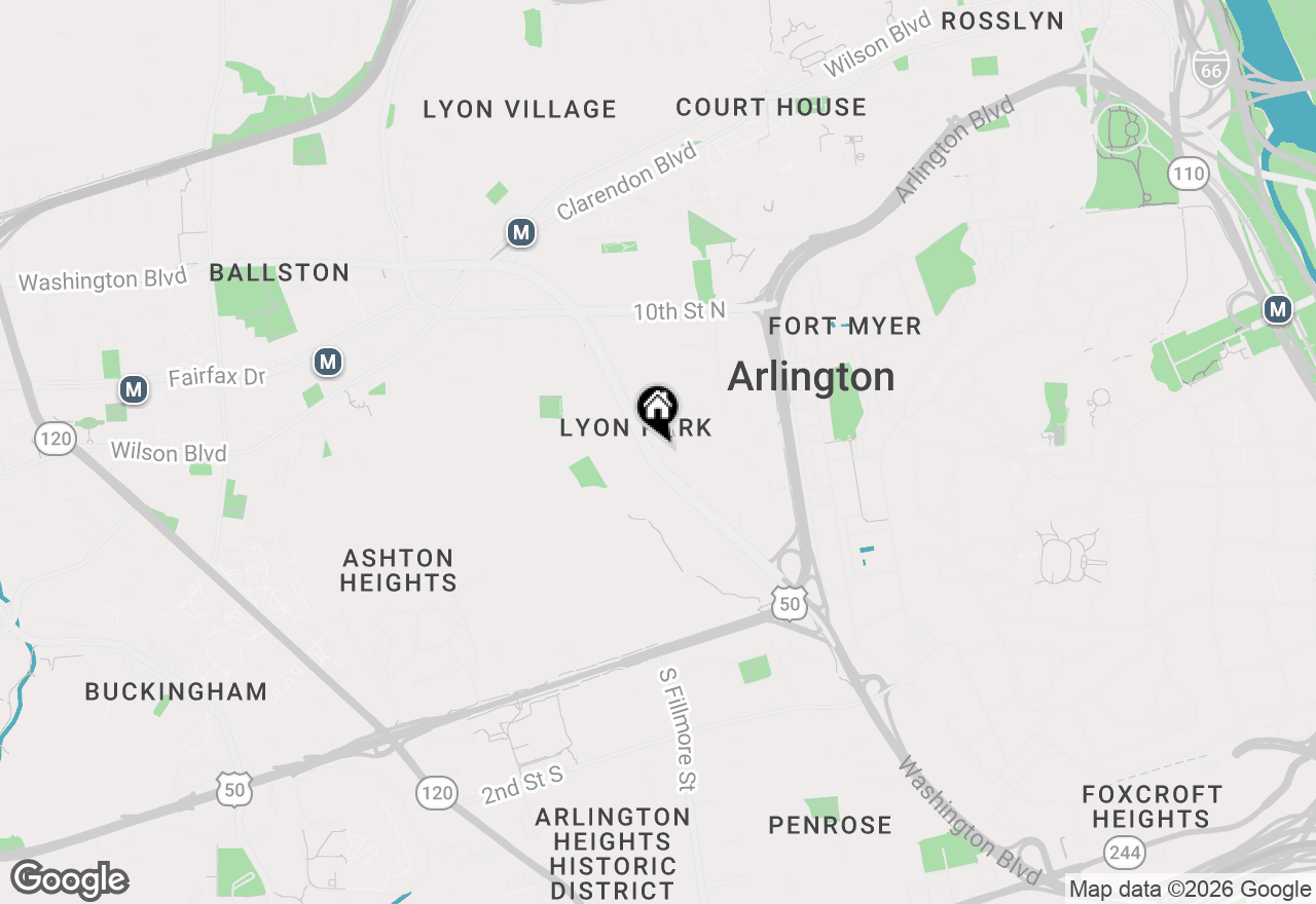 Map of 2629 Washington Boulevard, Arlington, VA 22201