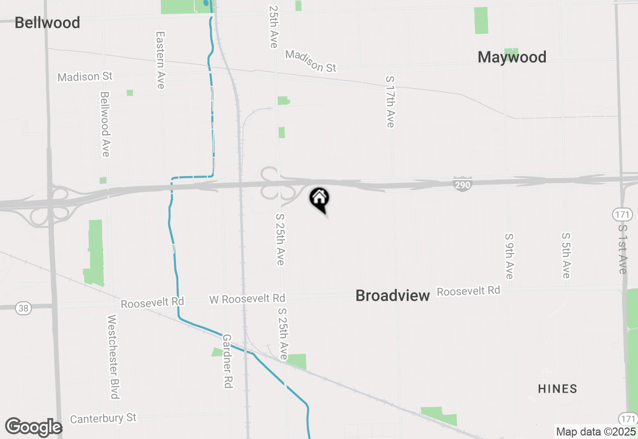 Map of 1910 S 22nd Avenue, Maywood, IL 60153