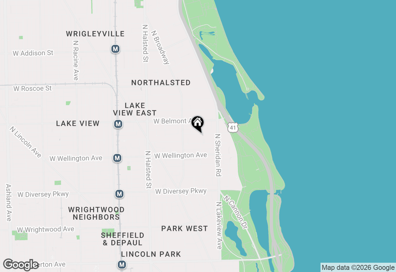 Map of 507 W Briar Place #2, Chicago, IL 60657