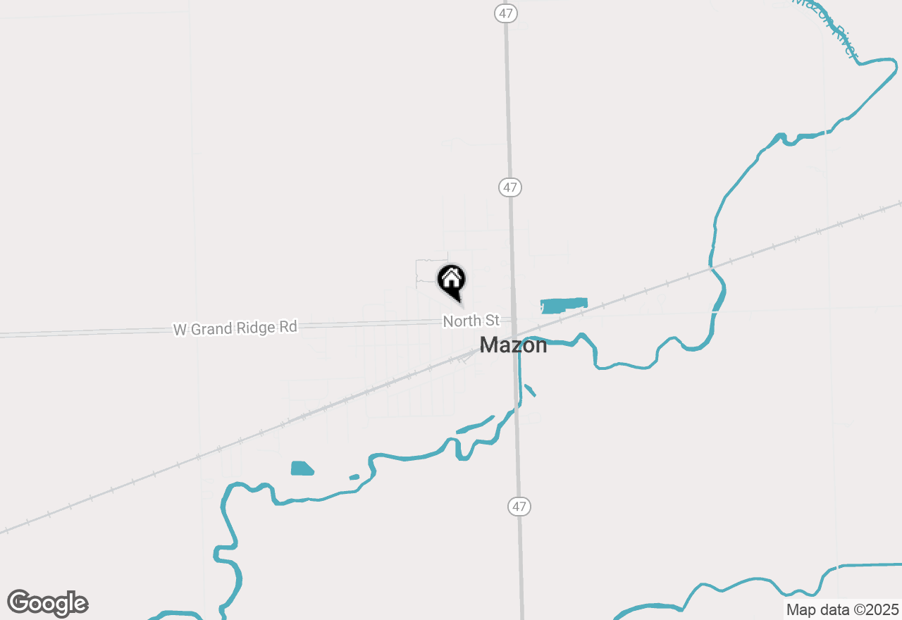 Map of 900/902 Center Street, Mazon, IL 60444