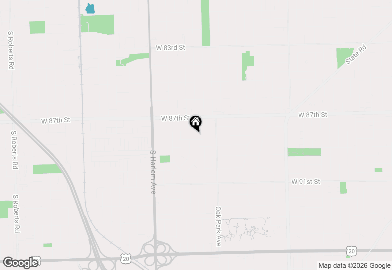 Map of 8738 Newland Avenue, Oak Lawn, IL 60453