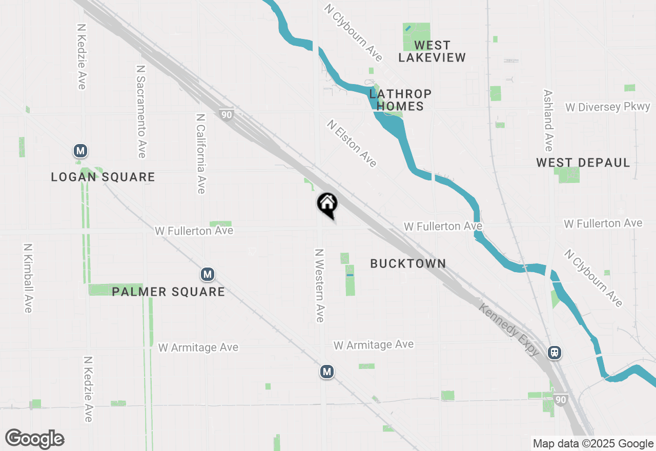 Map of 2342 W Fullerton Avenue #2, Chicago, IL 60647