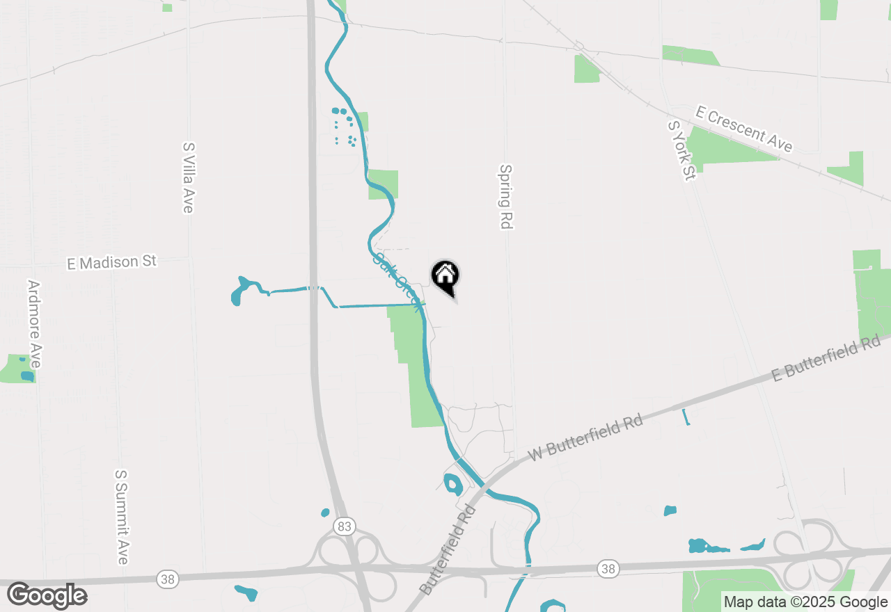 Map of 854 S Hawthorne Avenue, Elmhurst, IL 60126