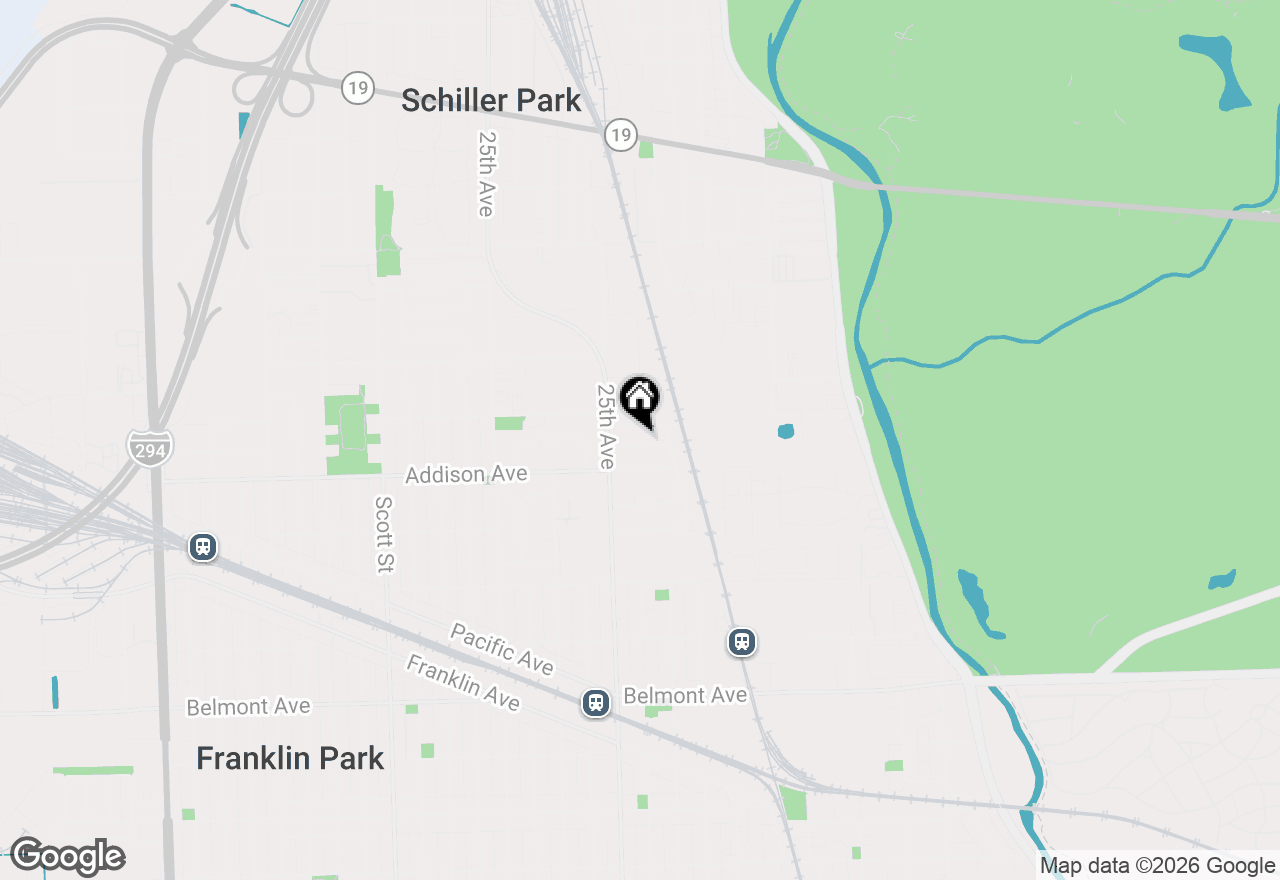 Map of 9522 Davis Street, Franklin Park, IL 60131