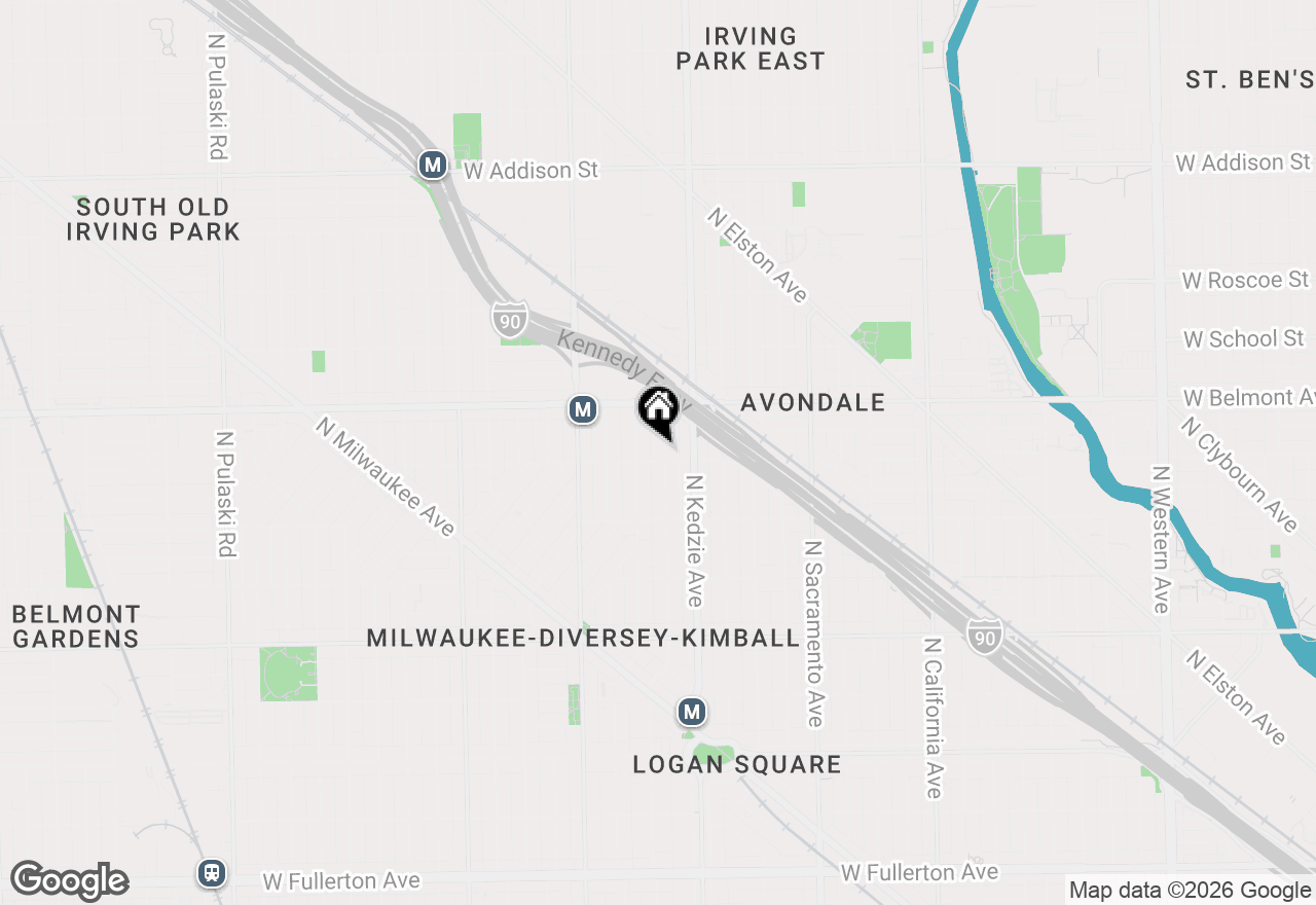 Map of 3106 N Sawyer Avenue, Chicago, IL 60618