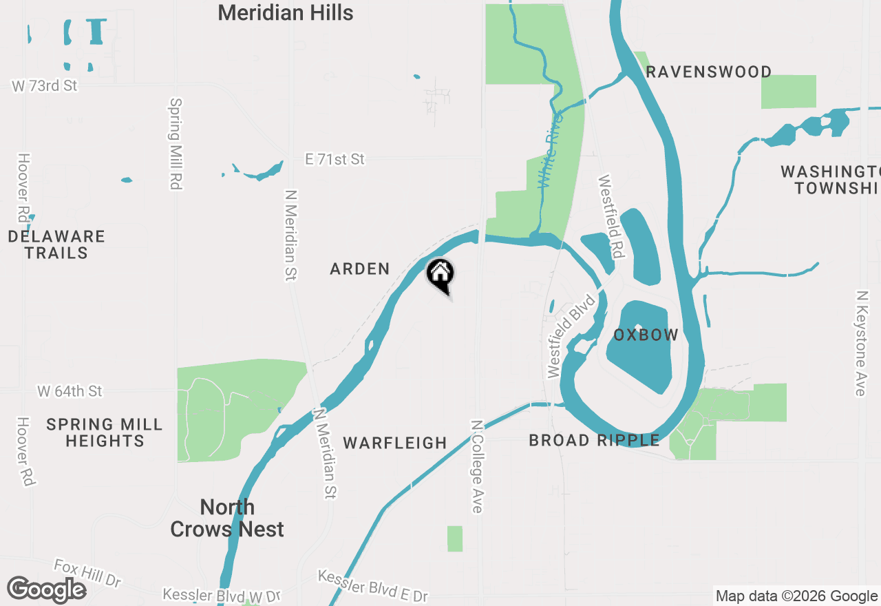 Map of 616 E 66th Street, Indianapolis, IN 46220