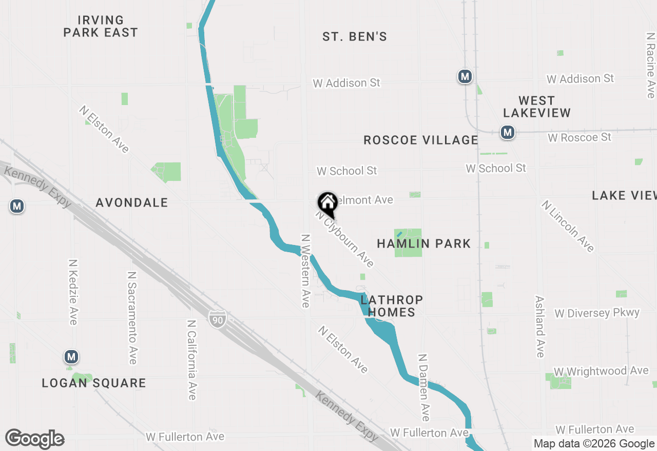 Map of 3110 N Clybourn Avenue, Chicago, IL 60618