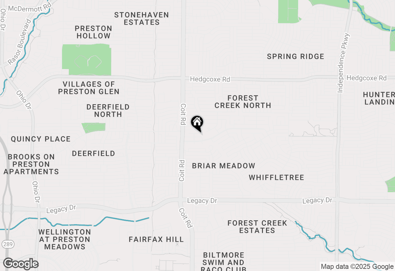 Map of 3912 Sagamore Hill Court, Plano, TX 75025