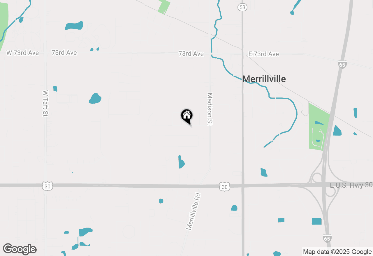 Map of 633 W 77th Avenue, Merrillville, IN 46410