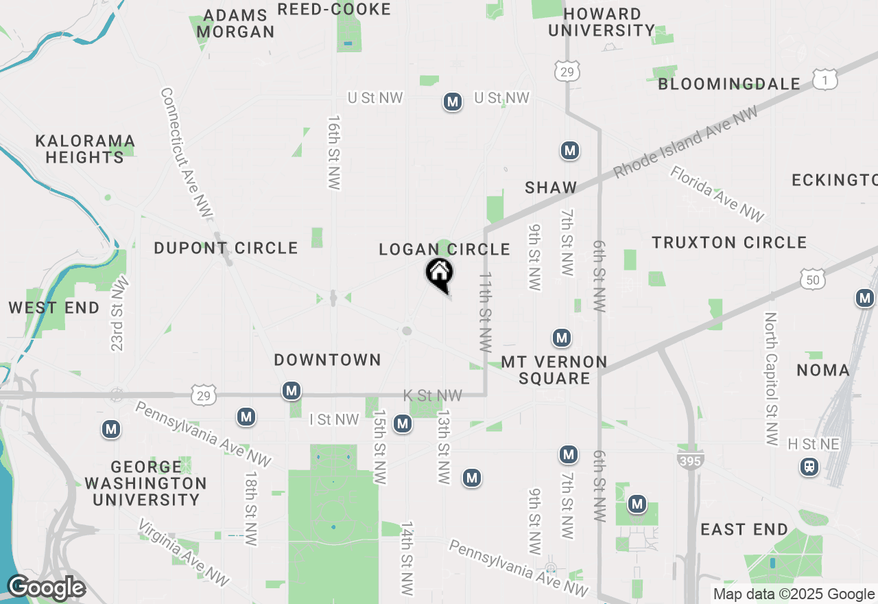 Map of 1300 N Street Nw #812, Washington, DC 20005