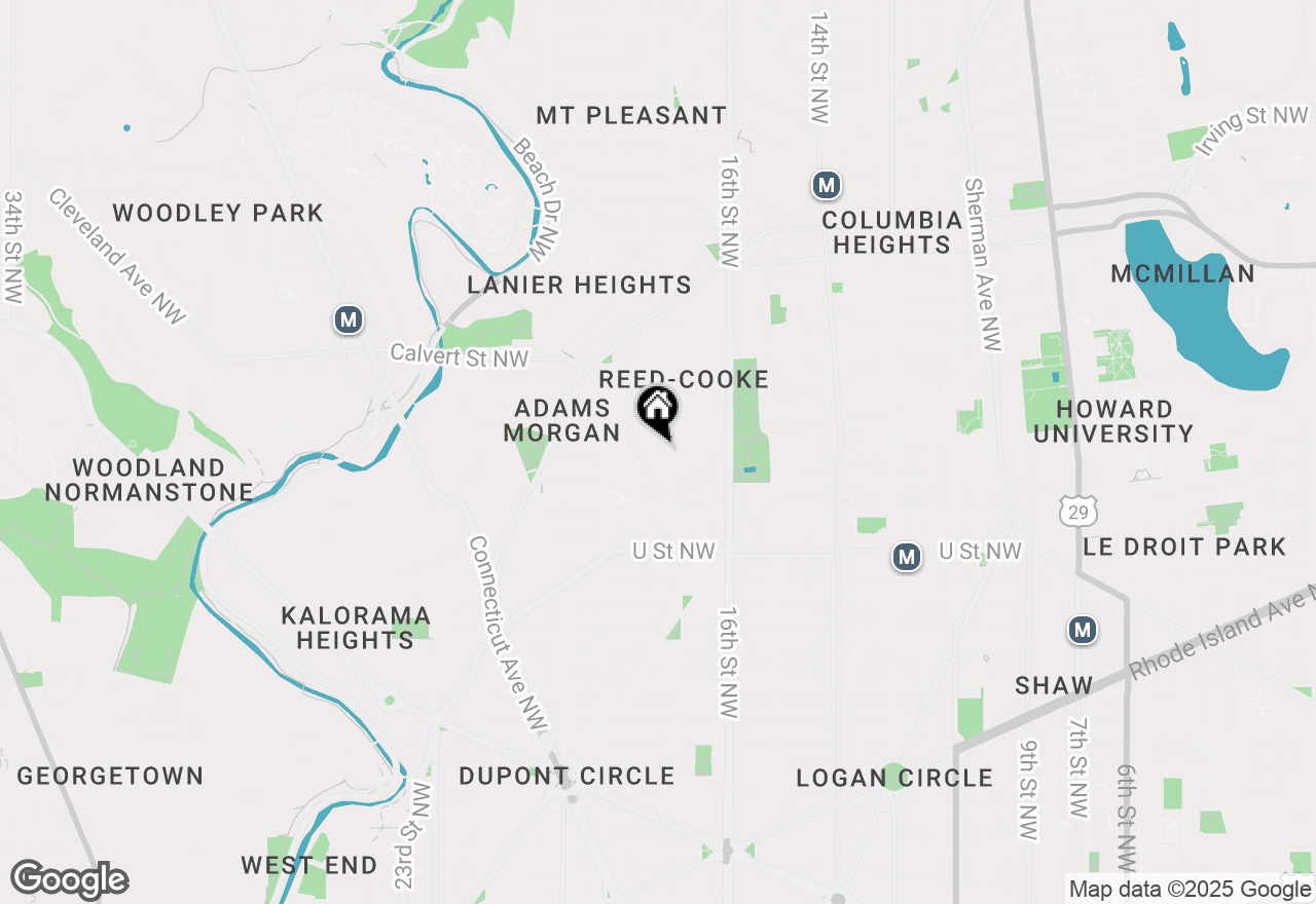 Map of 2303 Ontario Road Nw #7, Washington, DC 20009