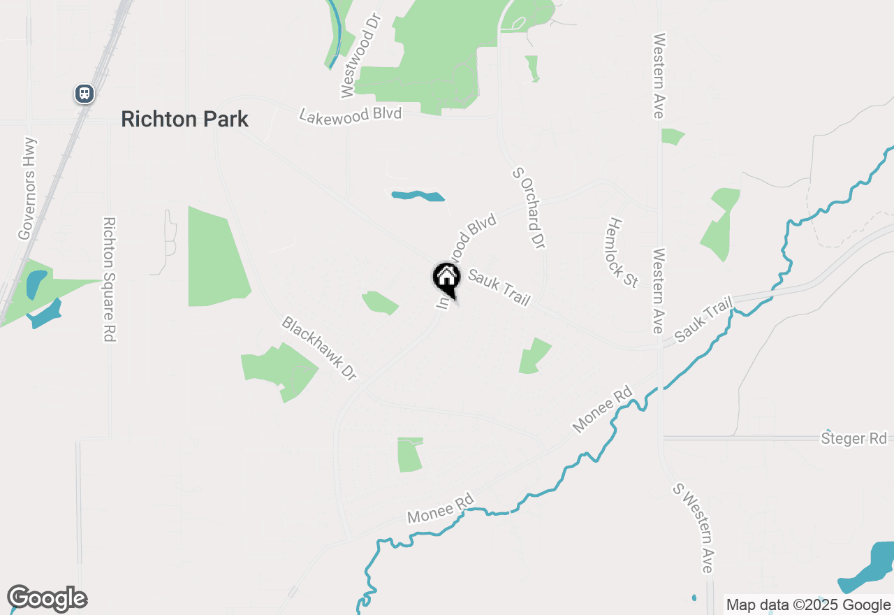 Map of 319 Indianwood Boulevard, Park Forest, IL 60466