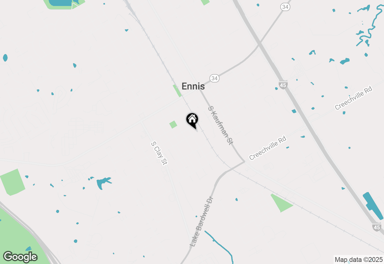 Map of 110 W Lampasas Street, Ennis, TX 75119