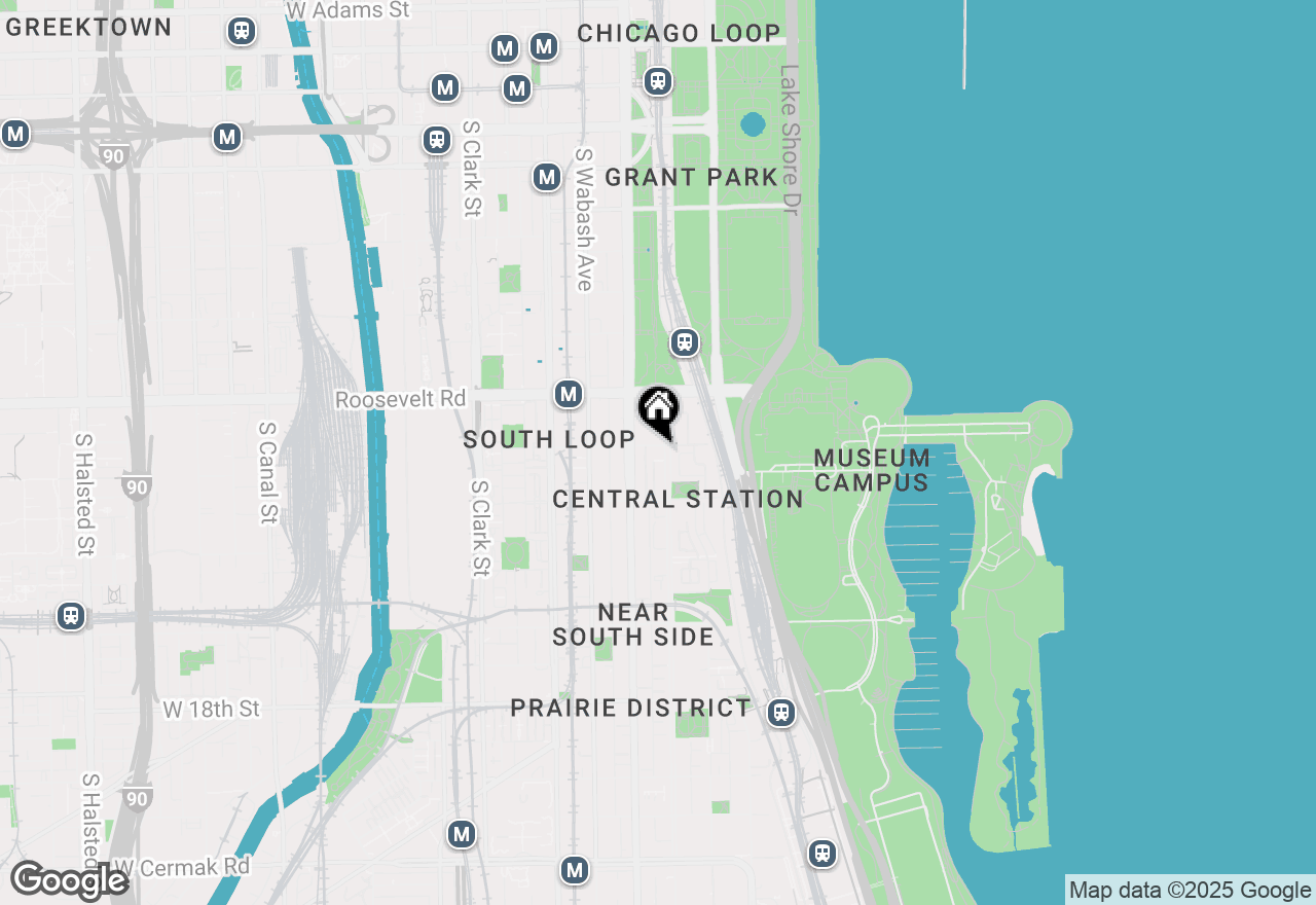 Map of 125 E 13th Street #808, Chicago, IL 60605