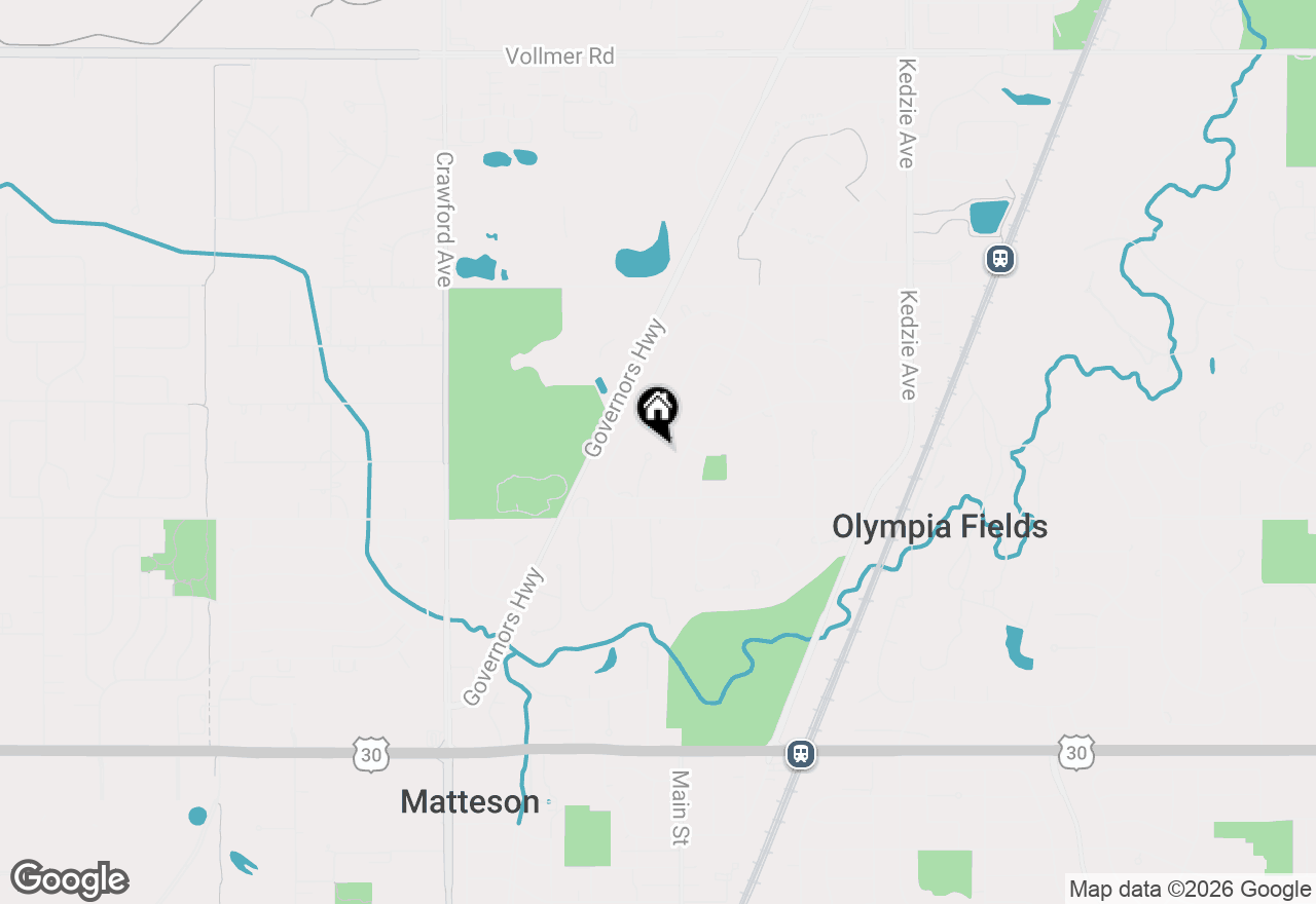 Map of 20535 Marathon Court, Olympia Fields, IL 60461
