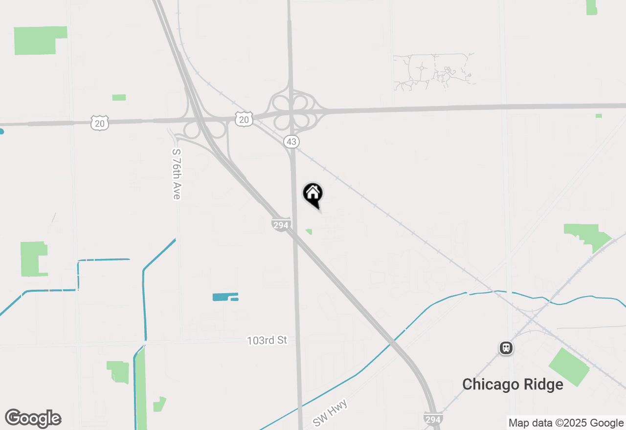 Map of 9832 Nottingham Avenue #17, Chicago Ridge, IL 60415