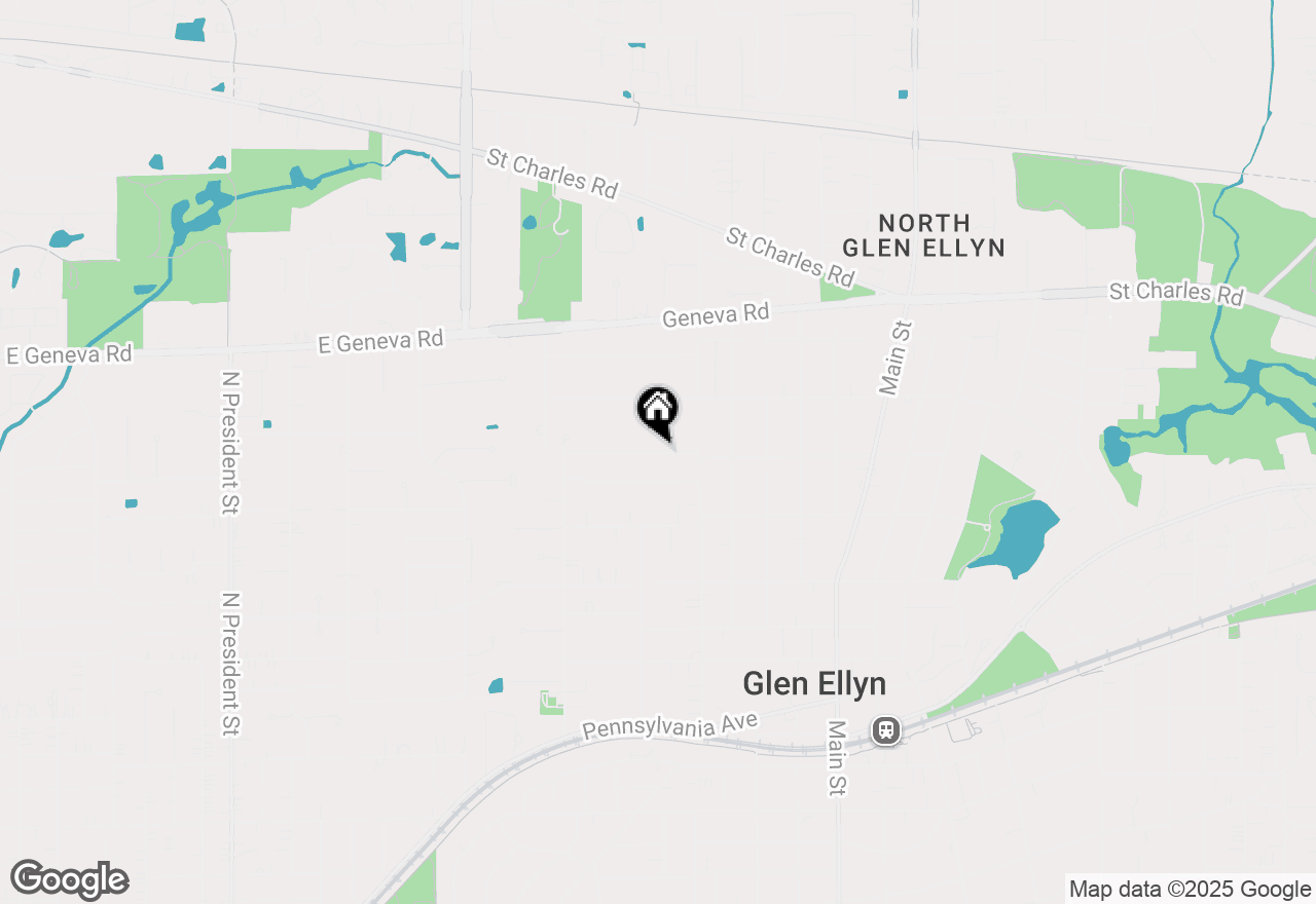 Map of 338 Maple Street, Glen Ellyn, IL 60137