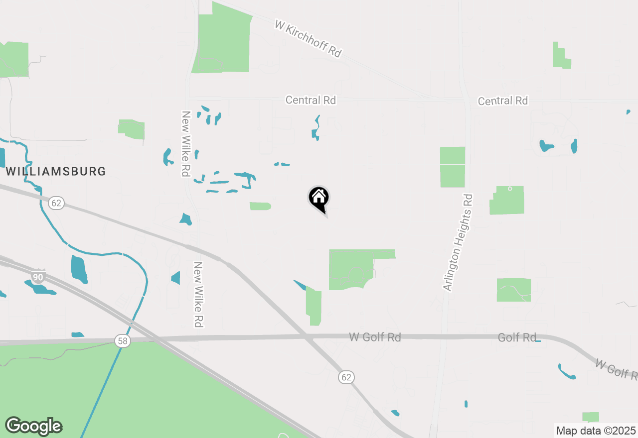 Map of 1331 S Kaspar Avenue, Arlington Heights, IL 60005