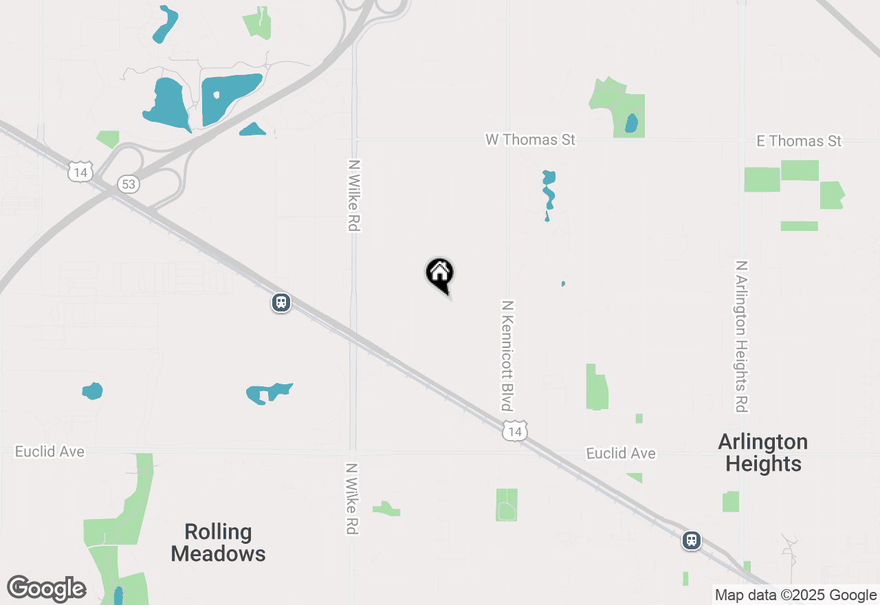 Map of 1315 W Oakton Street, Arlington Heights, IL 60004