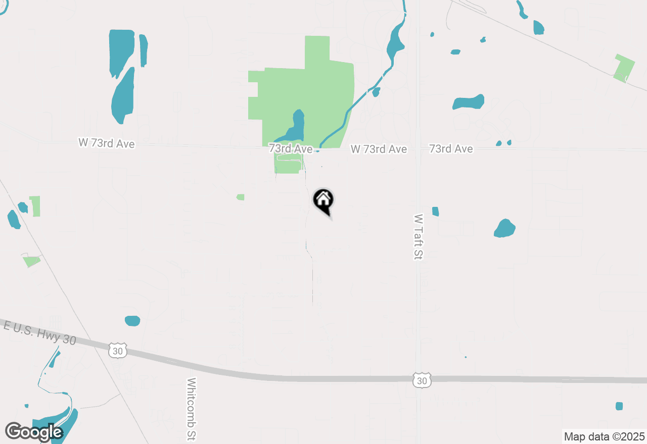 Map of 2956 W 75th Lane, Merrillville, IN 46410