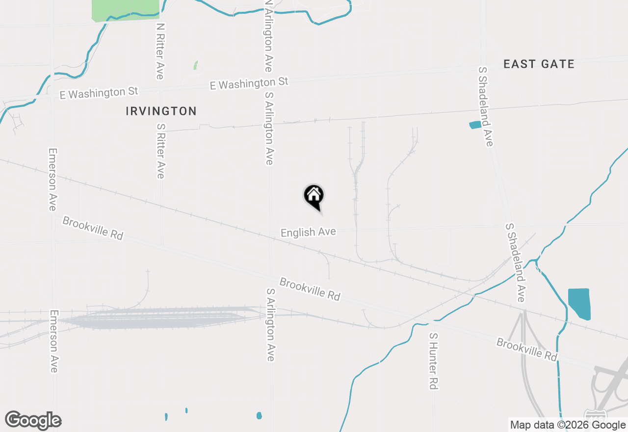 Map of 442 S Sheridan Avenue, Indianapolis, IN 46219