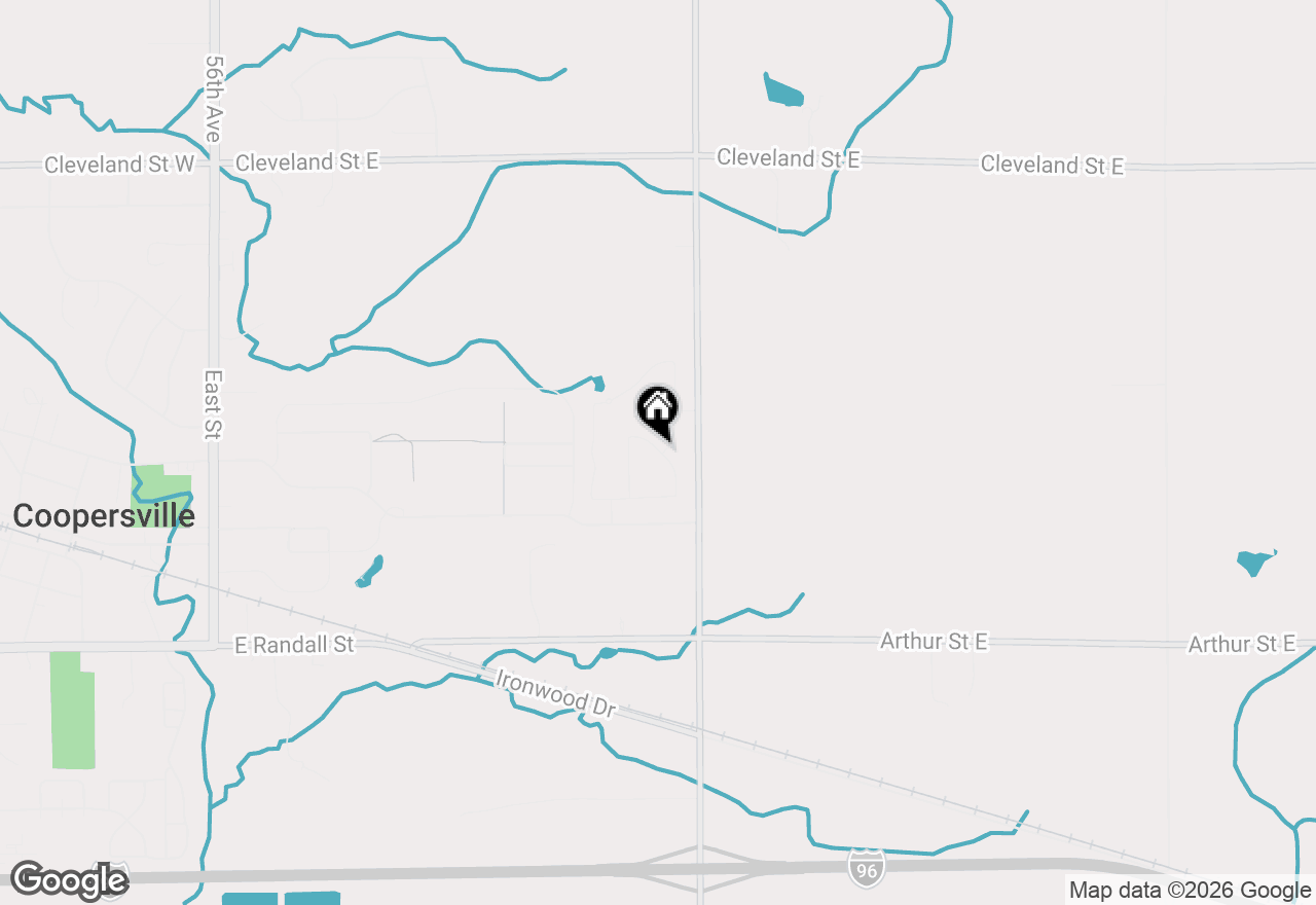 Map of 322 Blue Ash Lane, Coopersville, MI 49404