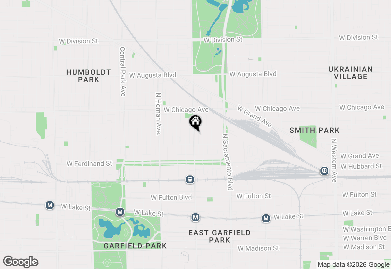 Map of 633 N Kedzie Avenue, Chicago, IL 60612