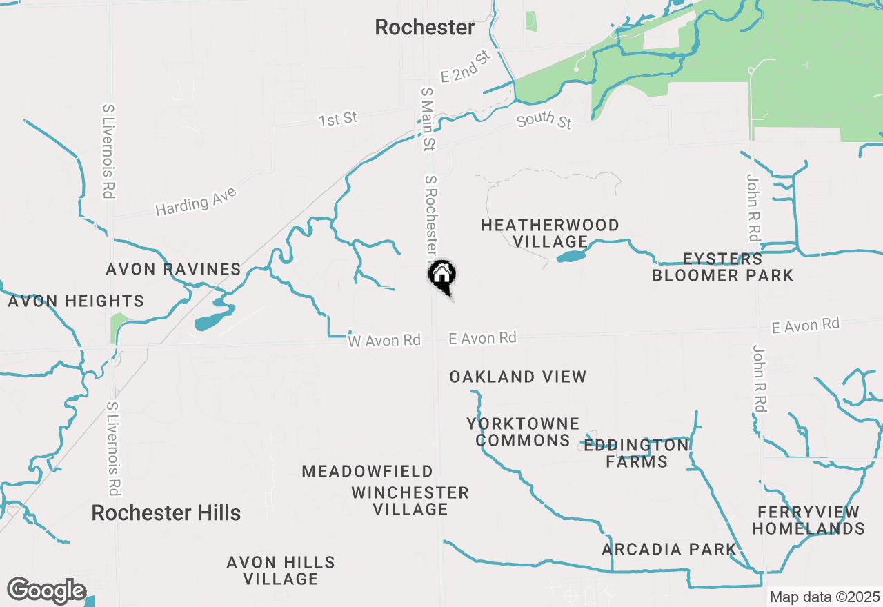 Map of 753 Hummingbird Drive, Rochester Hills, MI 48307