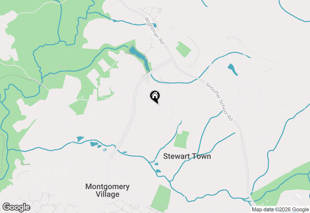 Map of 9639 Tall Oaks Road, Montgomery Village, MD 20886