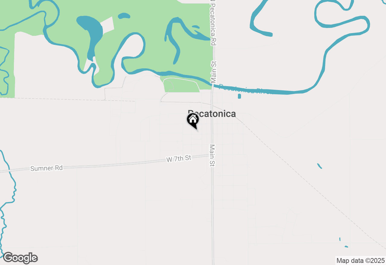 Map of 225 W 5th Street, Pecatonica, IL 61063