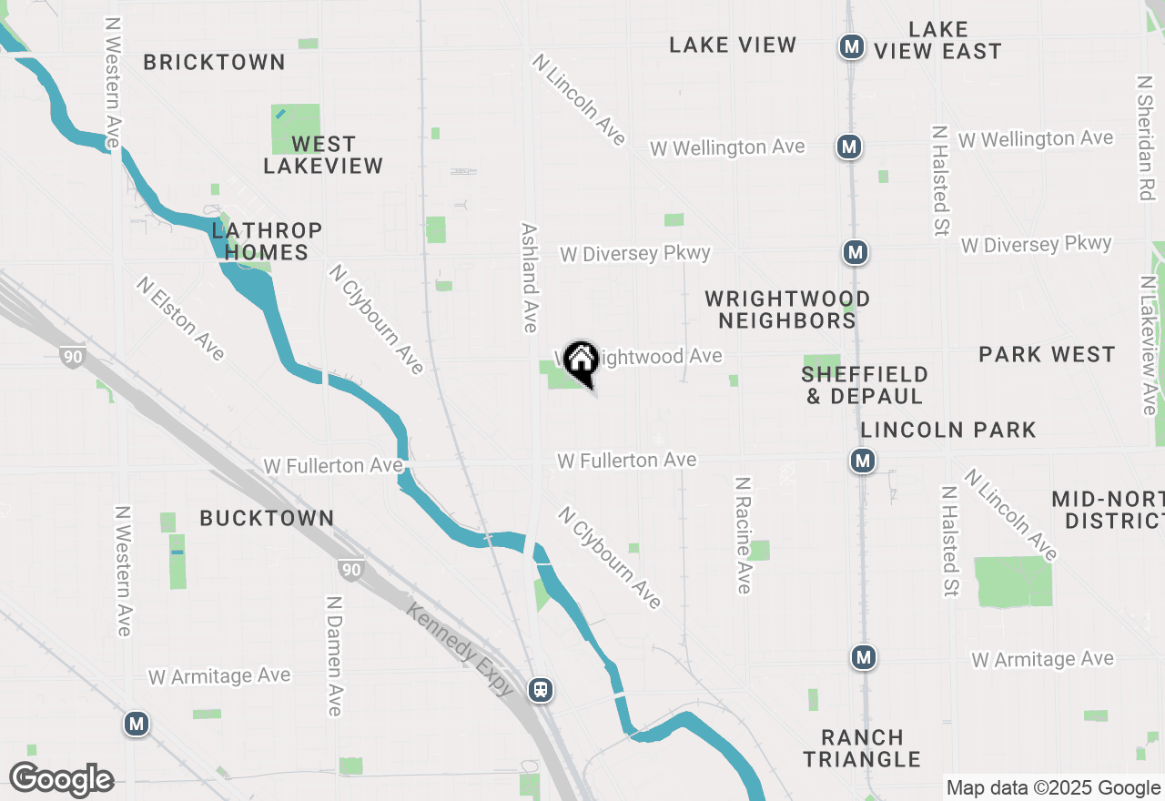 Map of 2508 N Greenview Avenue #3, Chicago, IL 60614
