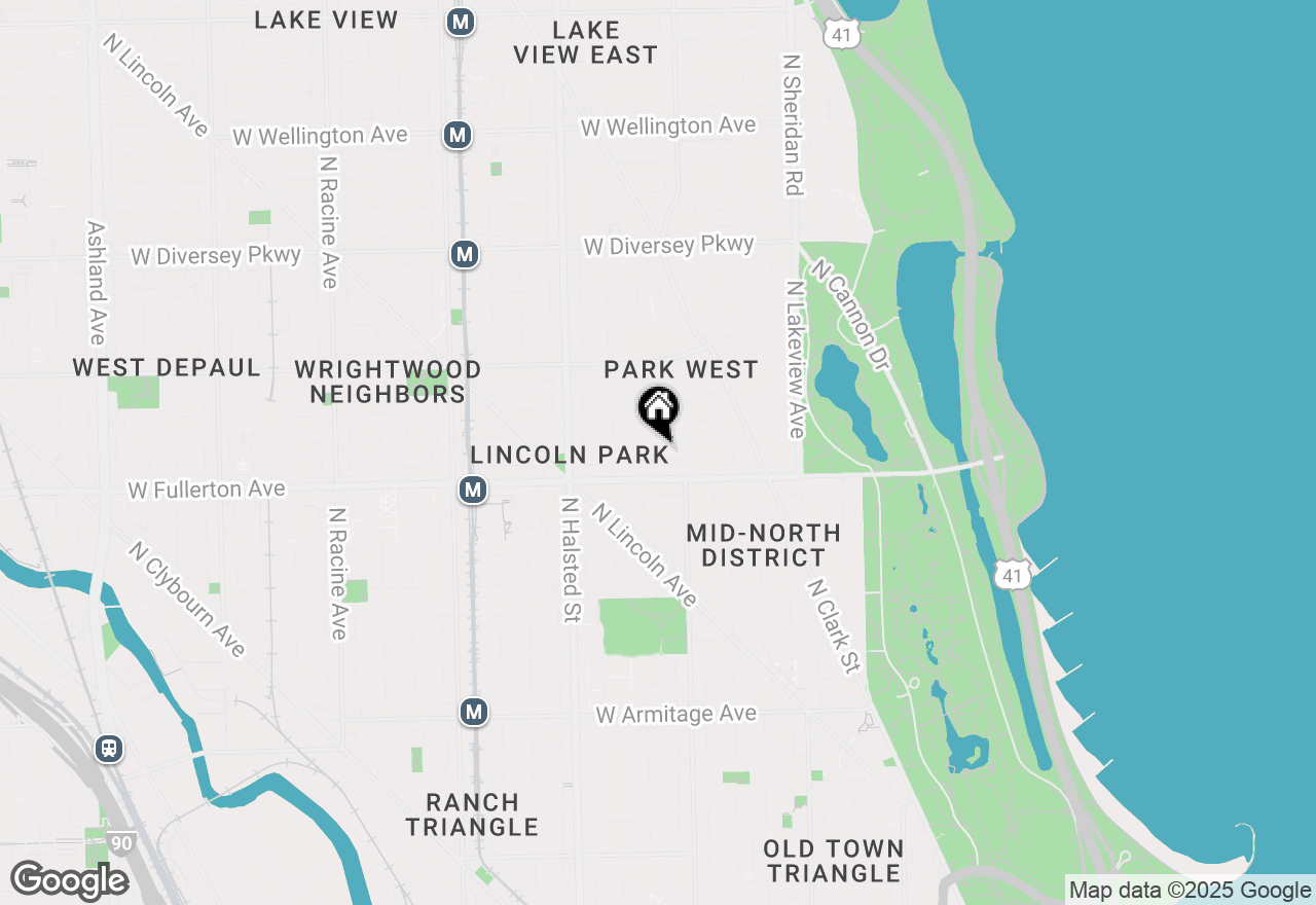 Map of 625 W Arlington Place #2N, Chicago, IL 60614