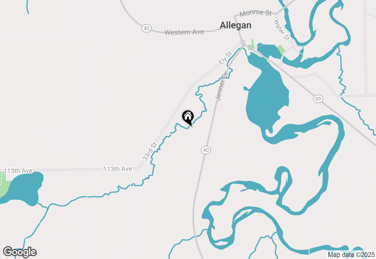 Map of 328 Thomas Street, Allegan, MI 49010