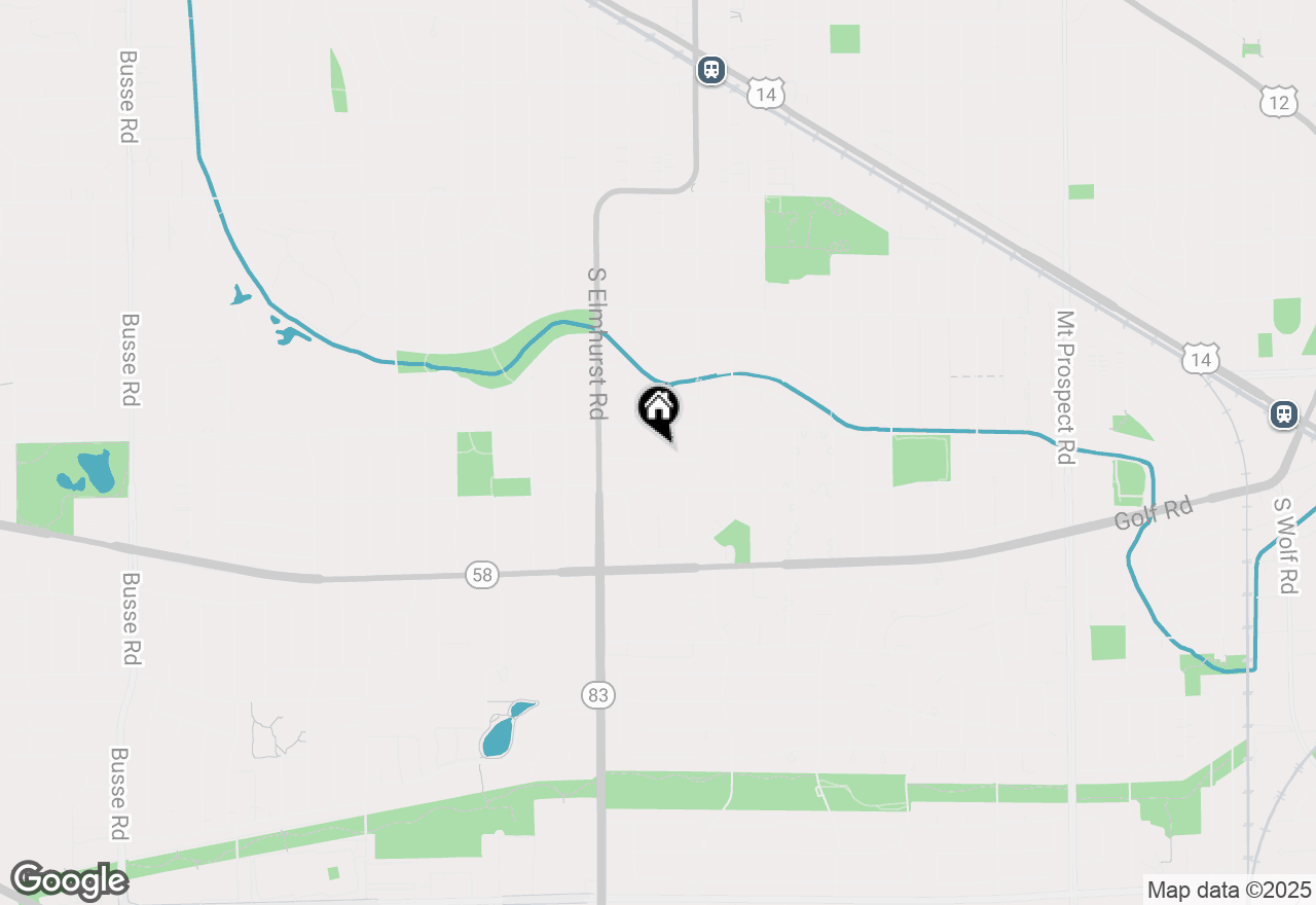 Map of 102 W Orchard Place, Mount Prospect, IL 60056