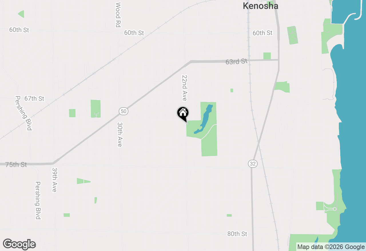 Map of 6914 22nd Ave, Kenosha, WI 53143