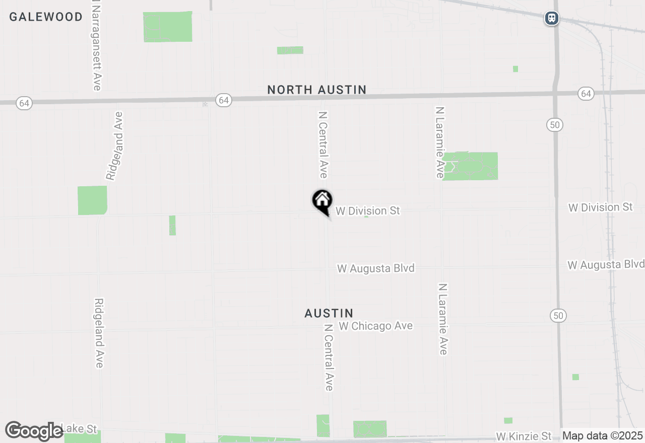 Map of 1138 N Central Avenue, Chicago, IL 60651