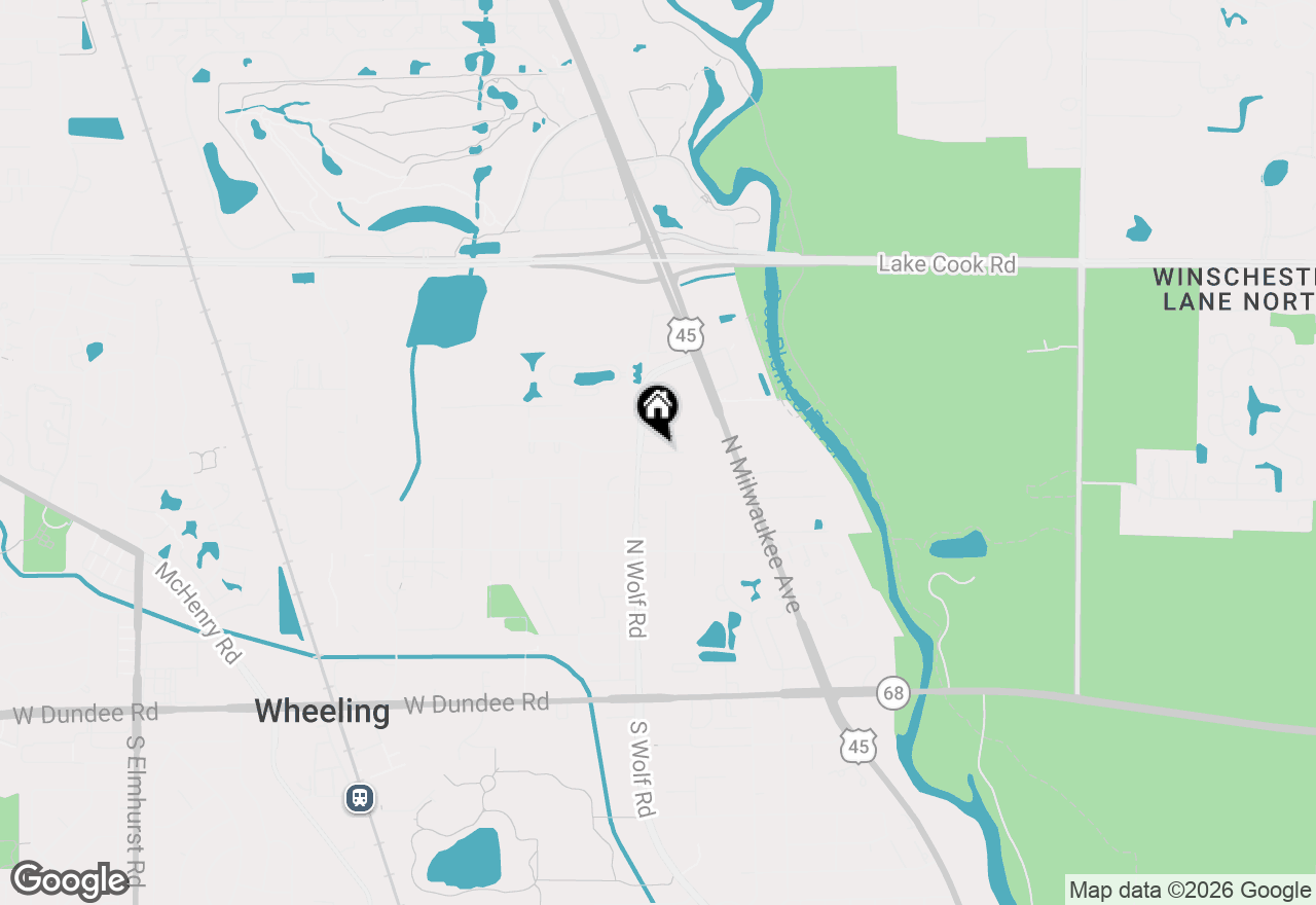 Map of 28 Legacy Lane, Wheeling, IL 60090