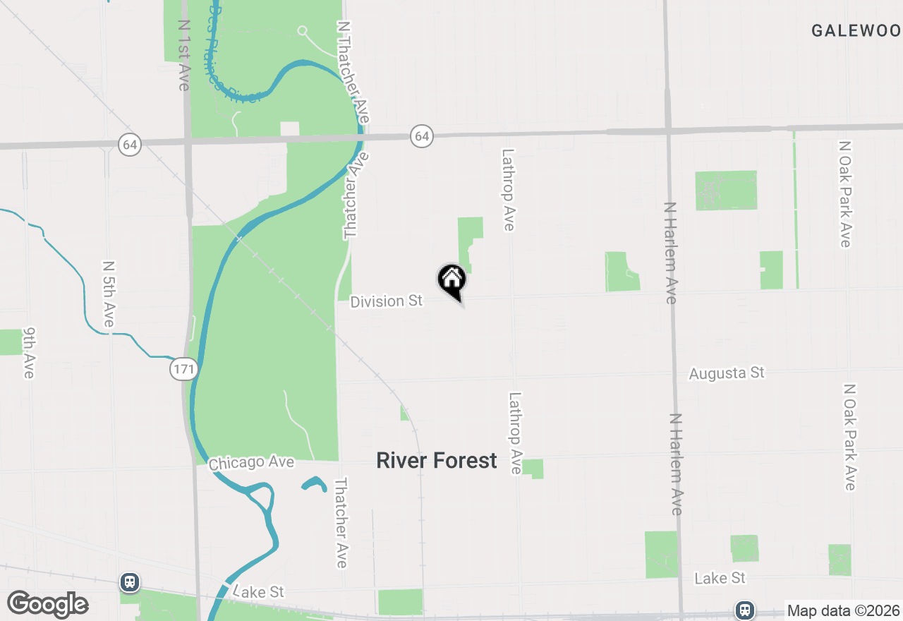 Map of (Address confidential), River Forest, Illinois 60305