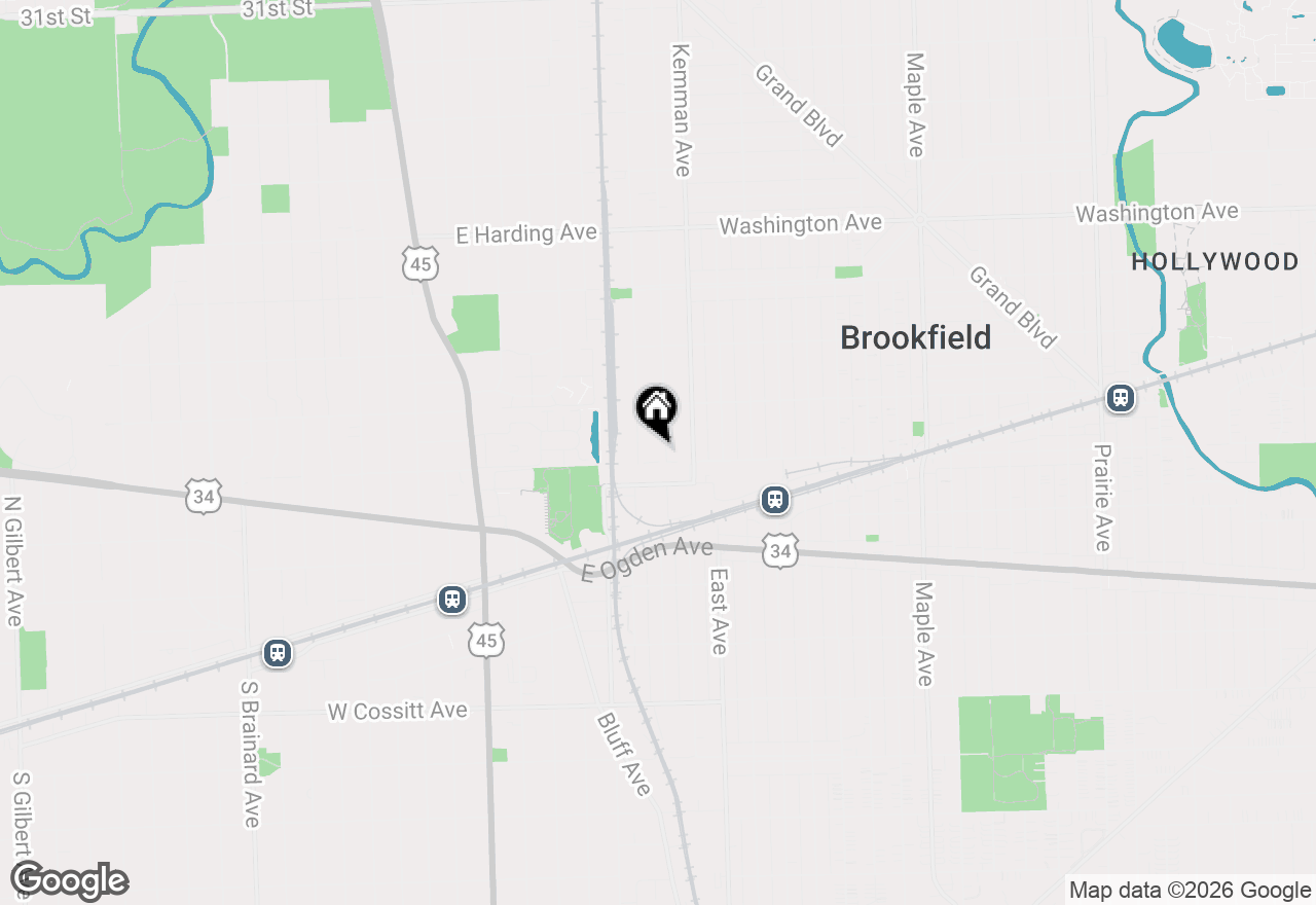 Map of (Address confidential), La Grange Park, Illinois 60526