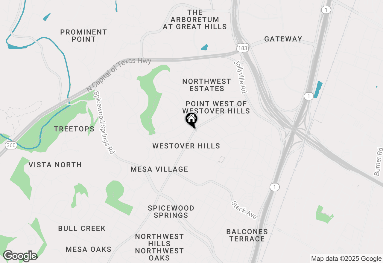 Map of 8604 Mesa Dr #B, Austin, TX 78759