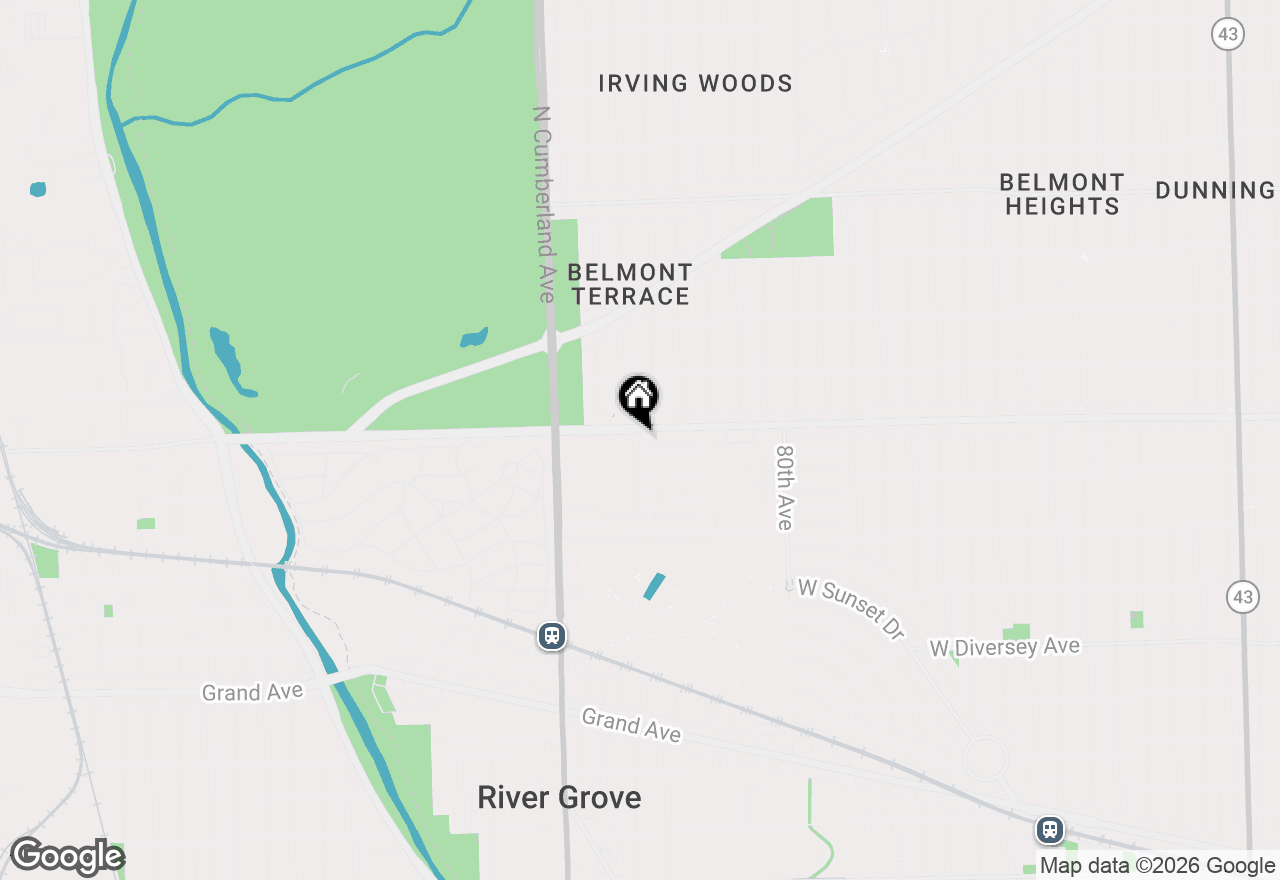 Map of 8245 W Belmont Avenue #4L, River Grove, IL 60171