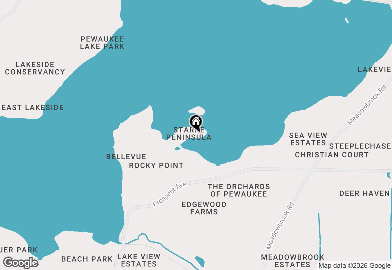 Map of N29W27397 Peninsula Dr, Pewaukee, WI 53072