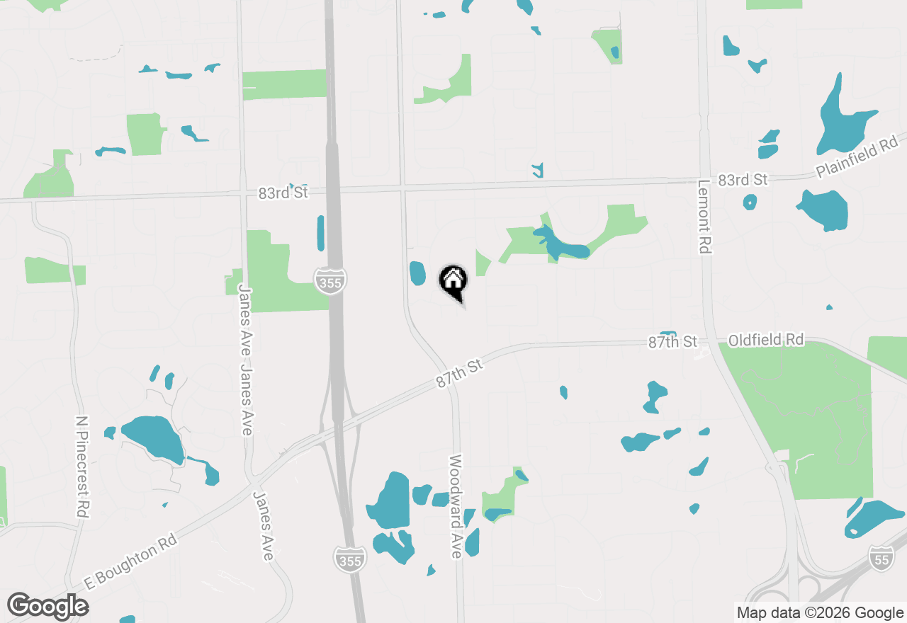 Map of 8538 Sperry Court, Woodridge, IL 60517