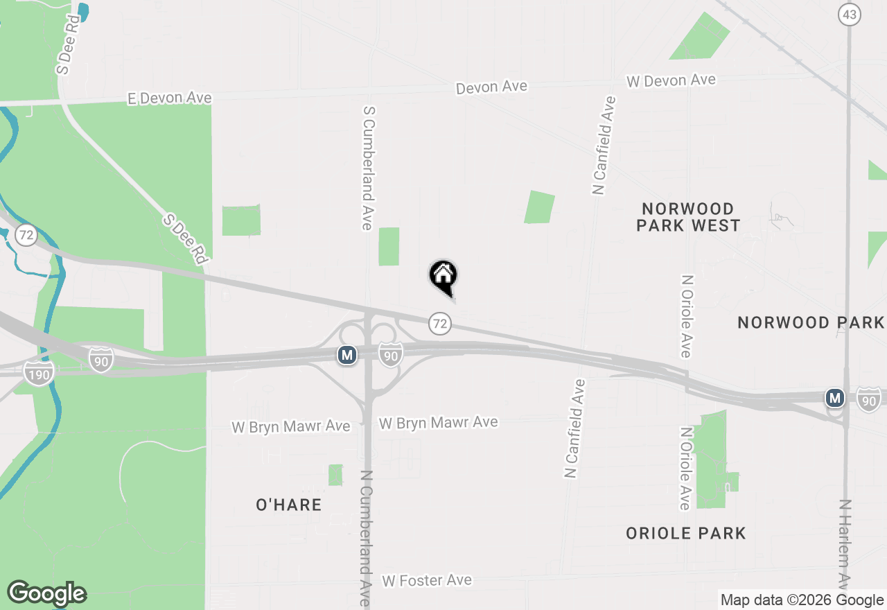 Map of 1916 Courtland Avenue, Park Ridge, IL 60068