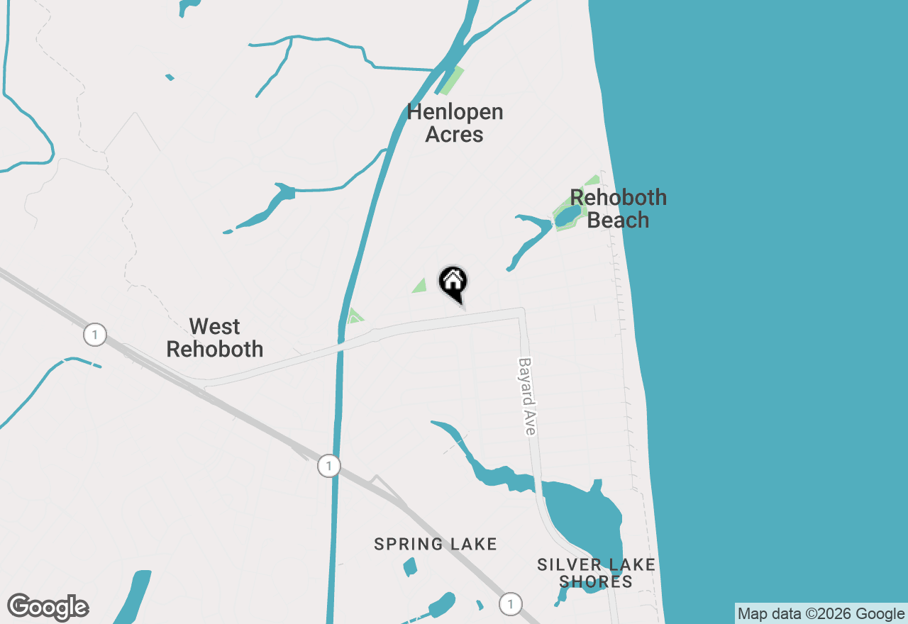 Map of 81 Lake Avenue, Rehoboth Beach, DE 19971