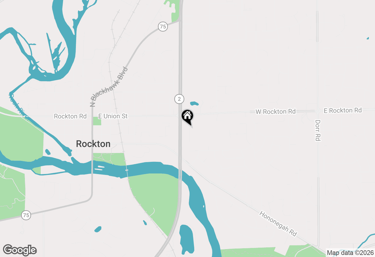Map of 216 Bunn Drive, Rockton, IL 61072